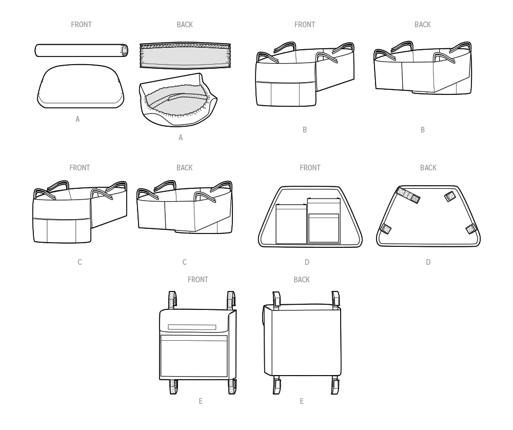 Simplicity Sewing Pattern Wheeled Walker Accessories 6 Simplicity Sewing Pattern Wheeled Walker Accessories