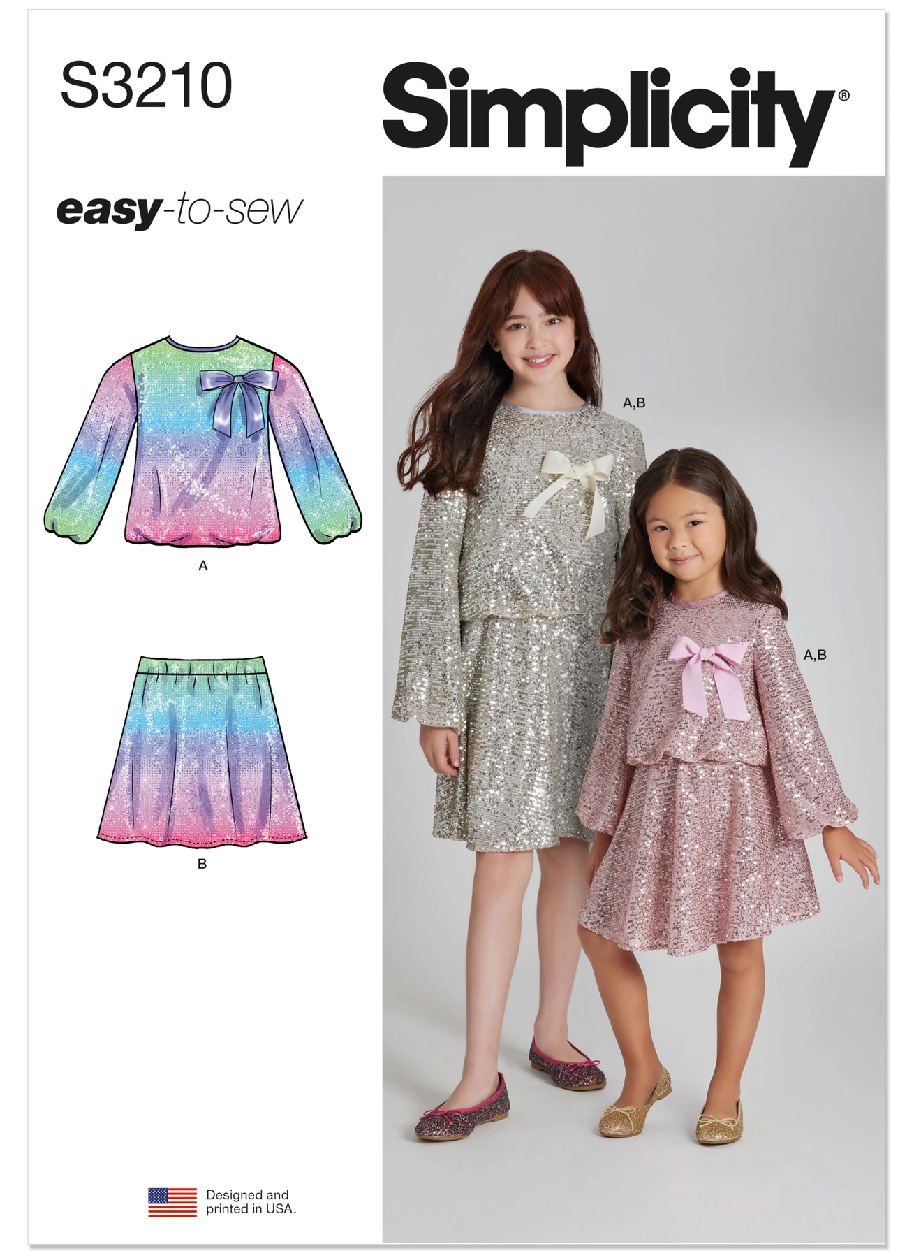 Simplicity Sewing Pattern Children's and Girls' Two-Piece Dress (PDF) 1 Simplicity Sewing Pattern Children's and Girls' Two-Piece Dress (PDF)