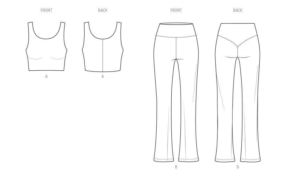 Know Me Sewing Pattern Misses' Sports Top and Leggings by Classyfied Life 9 Know Me Sewing Pattern Misses' Sports Top and Leggings by Classyfied Life