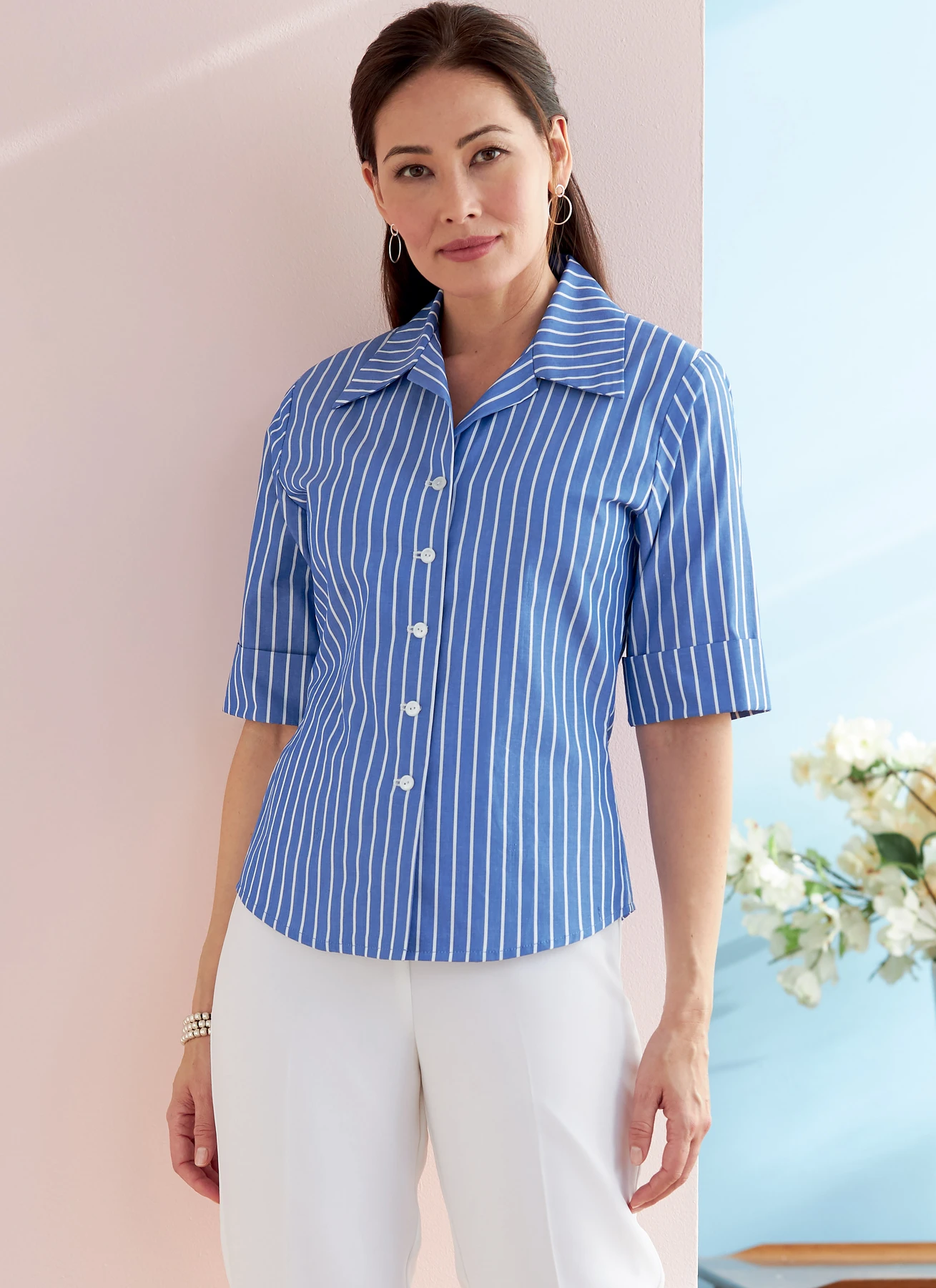 Butterick Sewing Pattern Misses'/Misses' Petite Button-Down Shirts (PDF) 2 Butterick Sewing Pattern Misses'/Misses' Petite Button-Down Shirts (PDF)