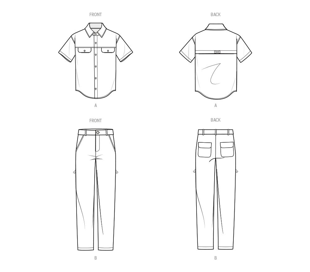 Know Me Sewing Pattern Men's Shirt and Pants by Donny Q 6 Know Me Sewing Pattern Men's Shirt and Pants by Donny Q