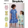 Simplicity Sewing Pattern Children's and Girls' Dress with Sleeve Variations (PDF)