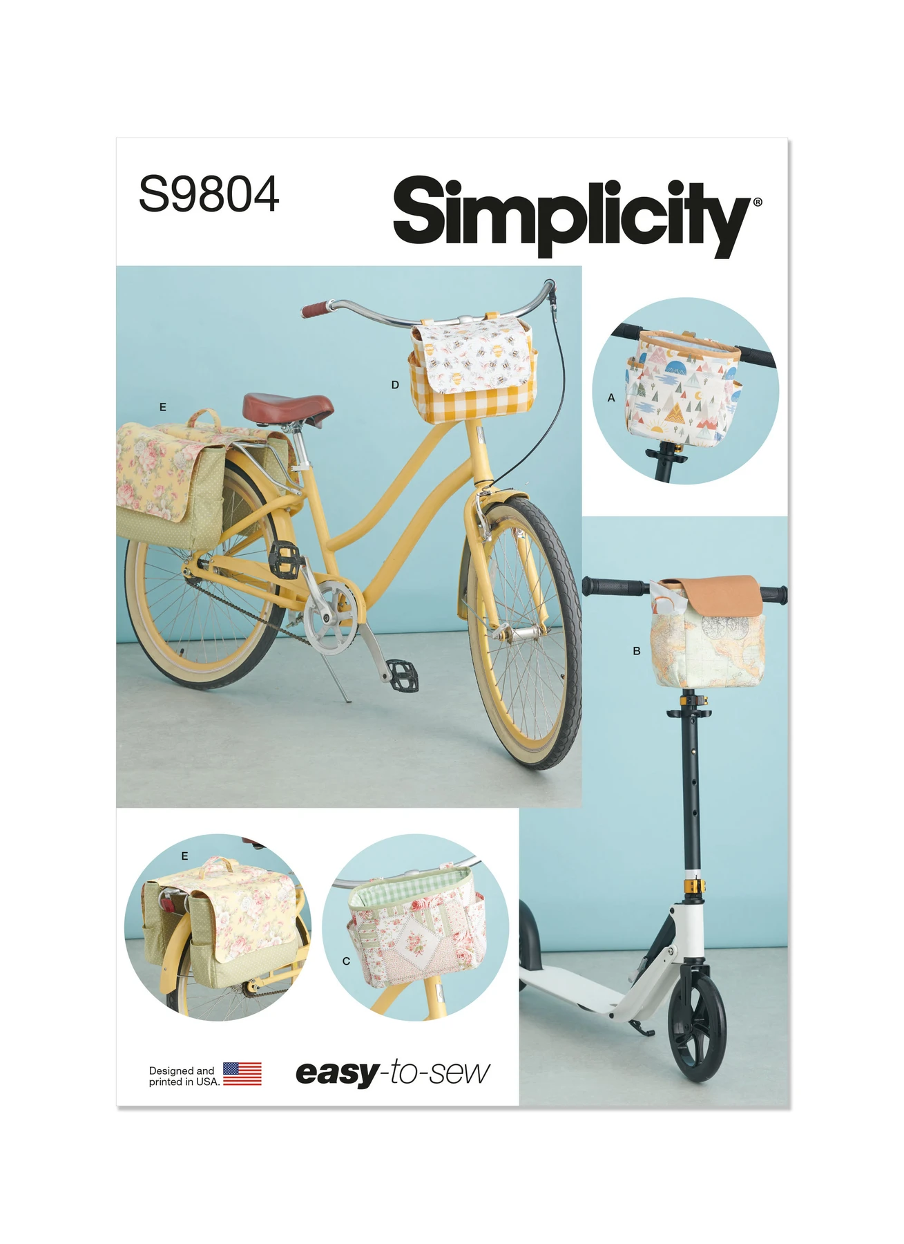 Simplicity Sewing Pattern Bicycle Baskets, Bags and Panniers (PDF) 1 Simplicity Sewing Pattern Bicycle Baskets, Bags and Panniers (PDF)