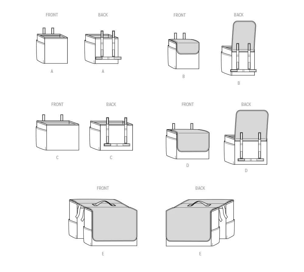 Simplicity Sewing Pattern Bicycle Baskets, Bags and Panniers (PDF) 8 Simplicity Sewing Pattern Bicycle Baskets, Bags and Panniers (PDF)