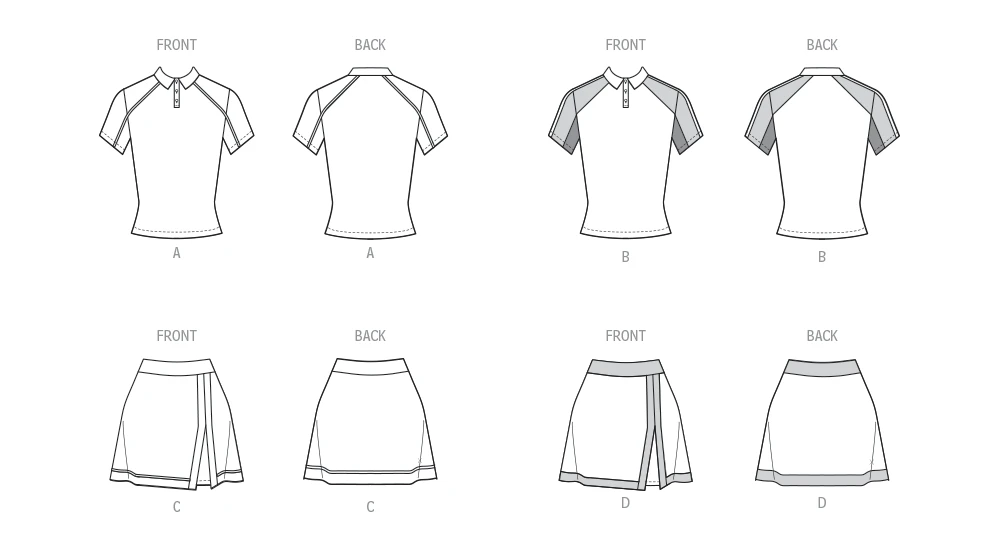 McCall's Sewing Pattern Misses' Knit Tops and Skorts (PDF) 8 McCall's Sewing Pattern Misses' Knit Tops and Skorts (PDF)