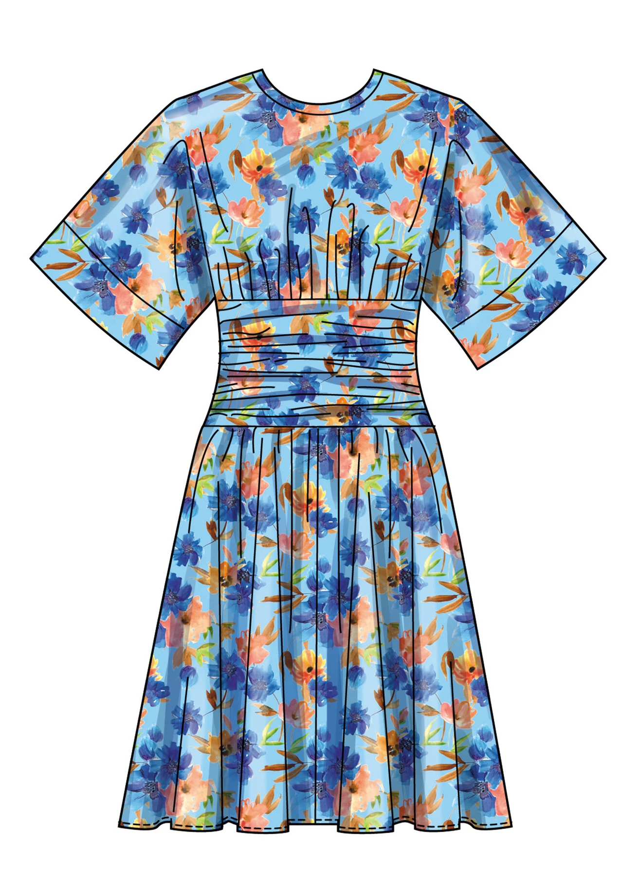 Simplicity Sewing Pattern Misses' and Women's Midi Dress in Two Lengths (PDF) 3 Simplicity Sewing Pattern Misses' and Women's Midi Dress in Two Lengths (PDF)
