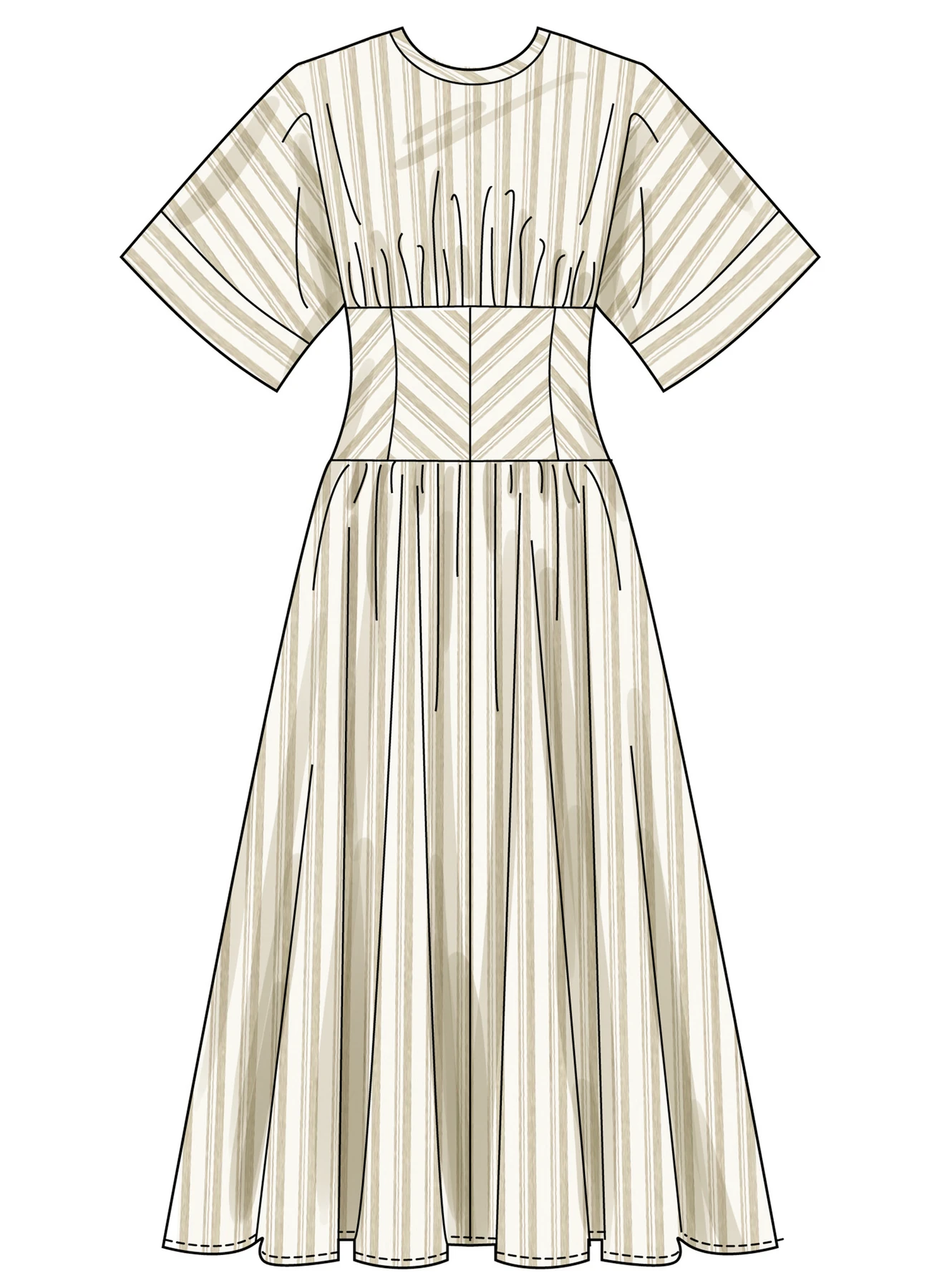 Simplicity Sewing Pattern Misses' and Women's Midi Dress in Two Lengths (PDF) 4 Simplicity Sewing Pattern Misses' and Women's Midi Dress in Two Lengths (PDF)