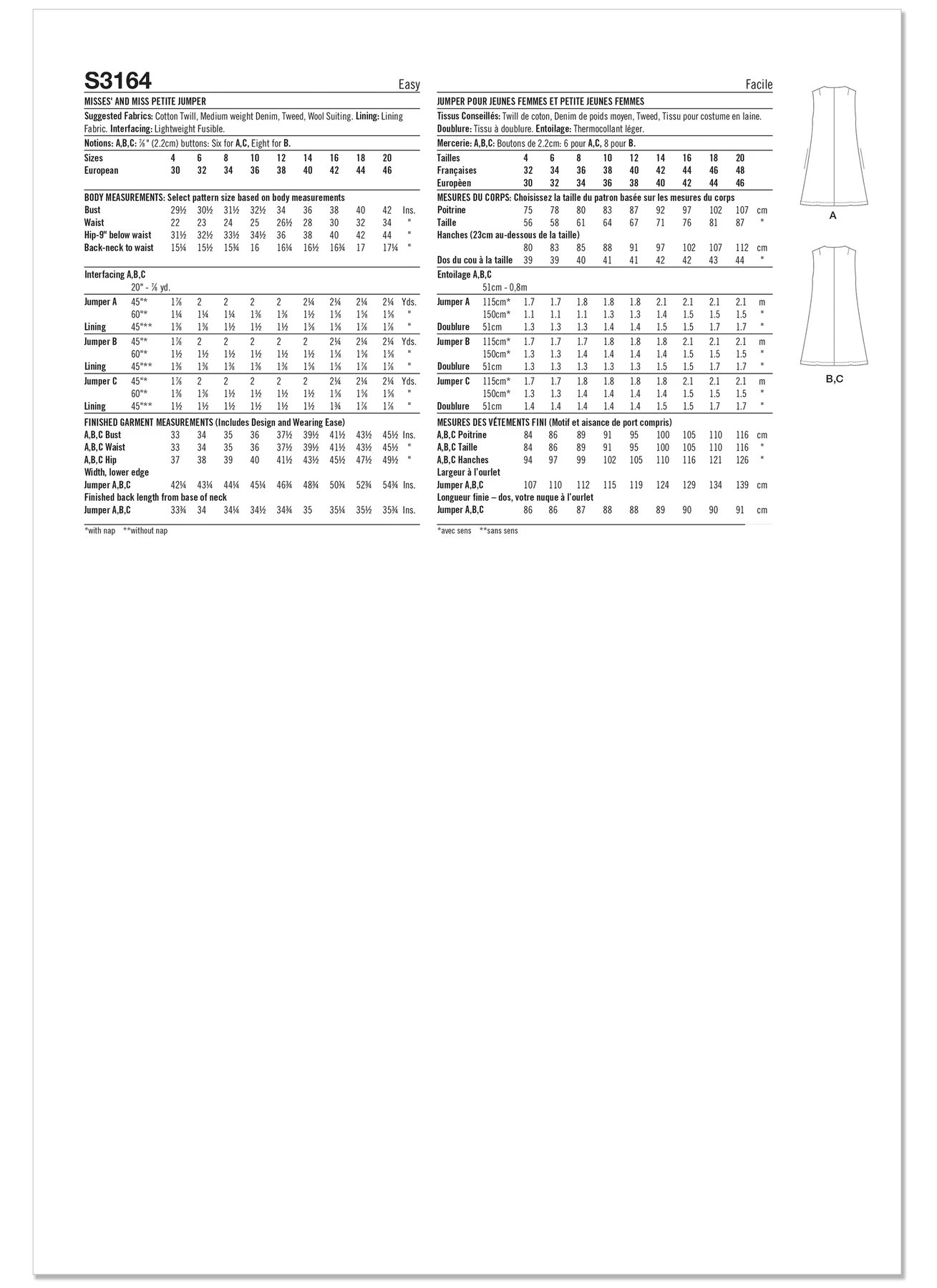 Simplicity Sewing Pattern Misses' and Miss Petite Jumper (PDF) 7 Simplicity Sewing Pattern Misses' and Miss Petite Jumper (PDF)