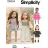 Simplicity Sewing Pattern 18" Doll Clothes By Carla Reiss Design (PDF)