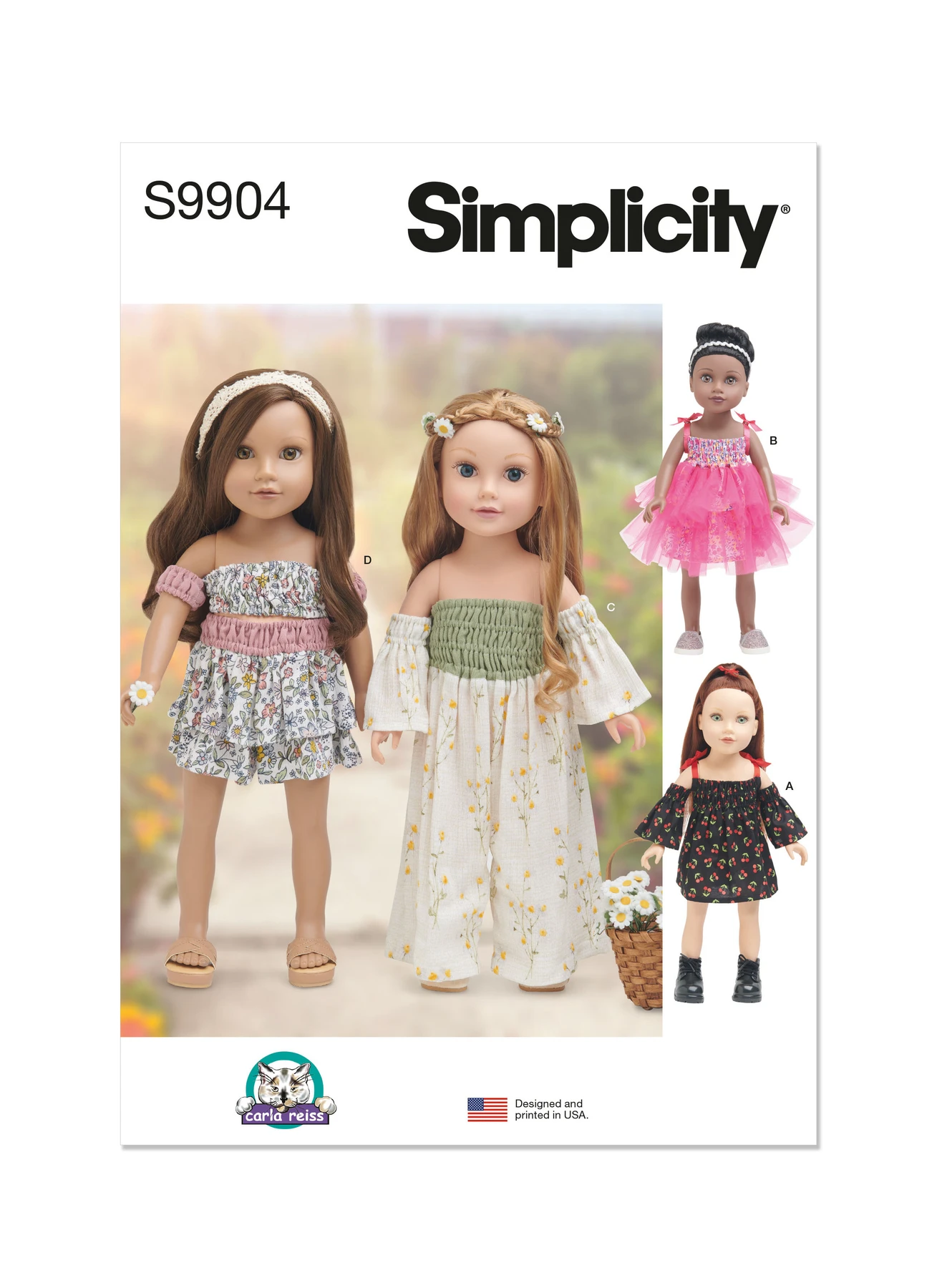 Simplicity Sewing Pattern 18" Doll Clothes By Carla Reiss Design (PDF) 1 Simplicity Sewing Pattern 18" Doll Clothes By Carla Reiss Design (PDF)