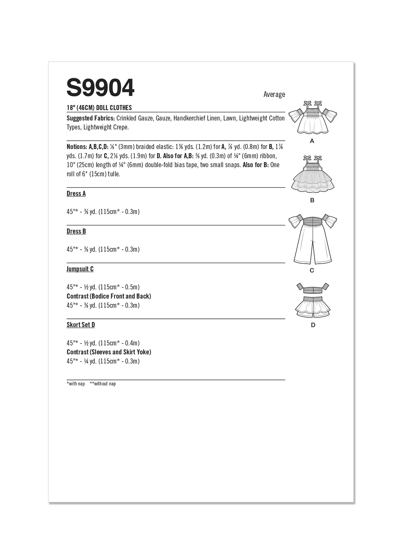 Simplicity Sewing Pattern 18" Doll Clothes By Carla Reiss Design (PDF) 6 Simplicity Sewing Pattern 18" Doll Clothes By Carla Reiss Design (PDF)