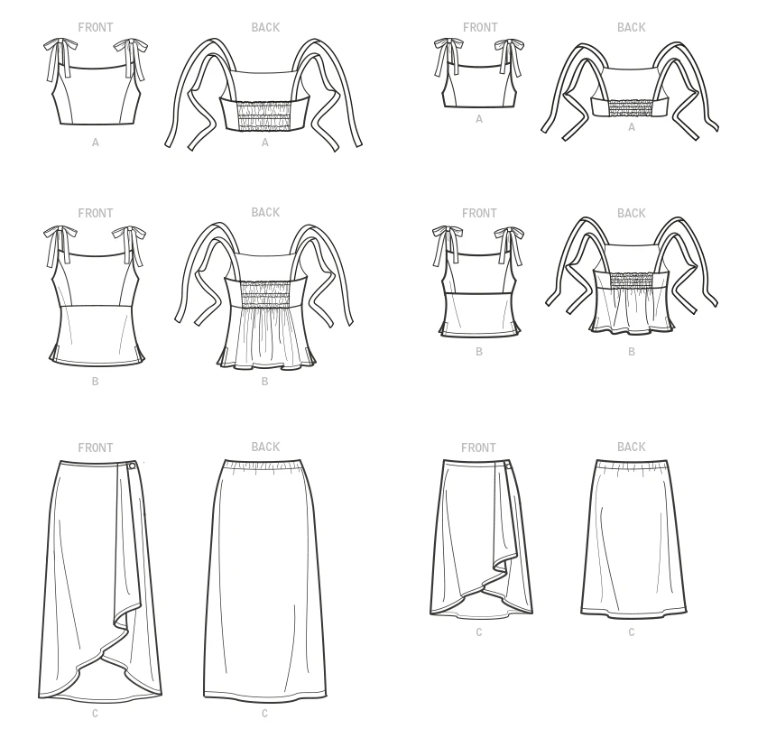 Butterick Sewing Pattern Children's and Misses' Tops and Skirt (PDF) 7 Butterick Sewing Pattern Children's and Misses' Tops and Skirt (PDF)