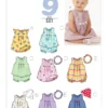 Butterick Sewing Pattern Infants' Dresses, Top, Romper, Panties, Hat and Headband