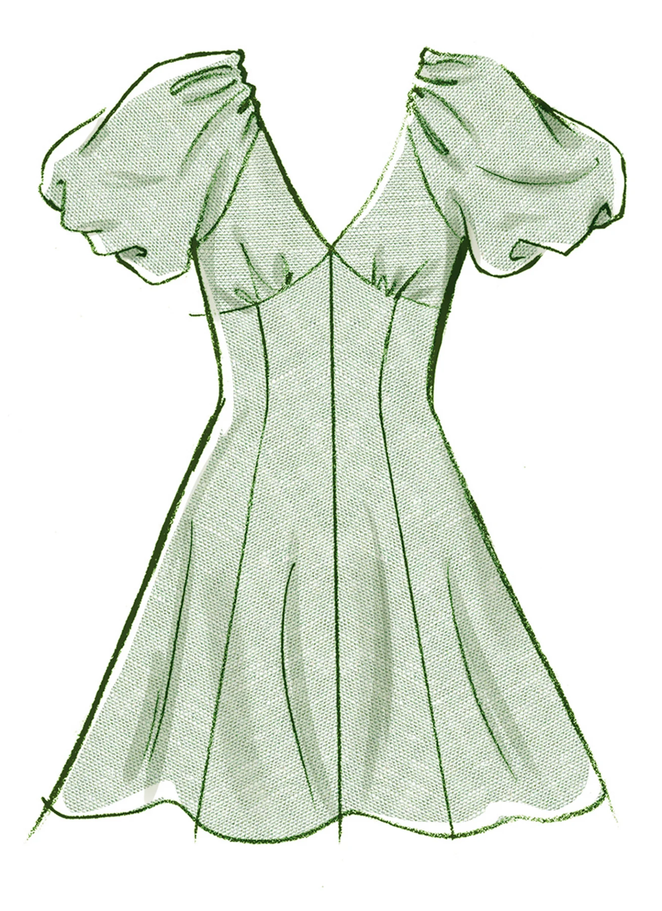 McCall's Sewing Pattern Misses' Midi Dress with Sleeve and Length Variations (PDF) 3 McCall's Sewing Pattern Misses' Midi Dress with Sleeve and Length Variations (PDF)