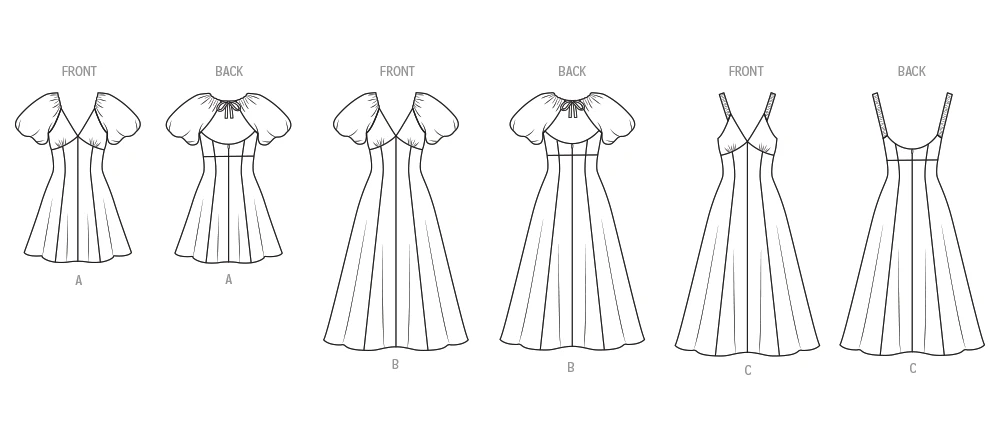 McCall's Sewing Pattern Misses' Midi Dress with Sleeve and Length Variations (PDF) 7 McCall's Sewing Pattern Misses' Midi Dress with Sleeve and Length Variations (PDF)