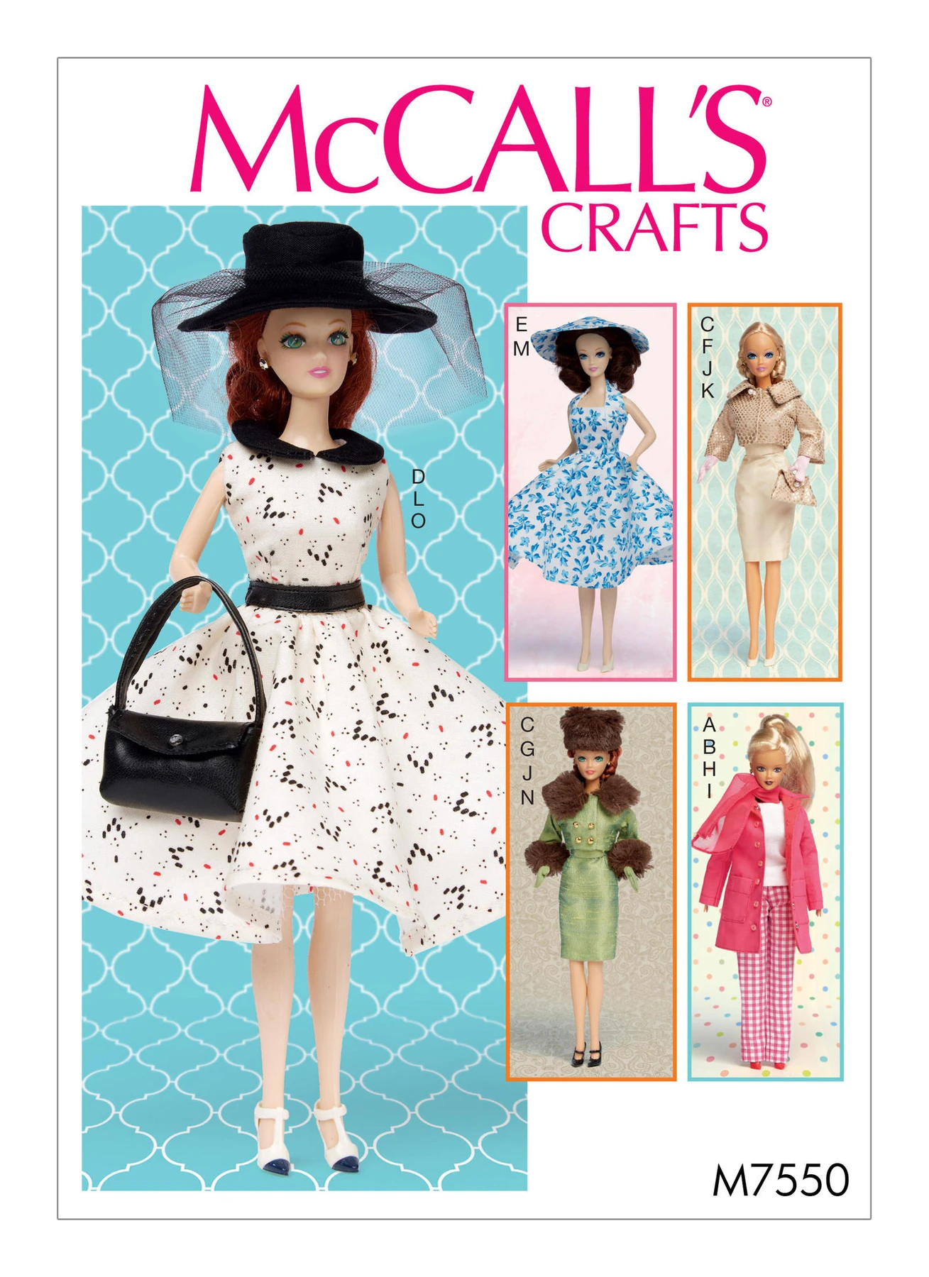McCall's Sewing Pattern Retro-Style Clothes and Accessories for 11¬?" Doll (PDF) 1 McCall's Sewing Pattern Retro-Style Clothes and Accessories for 11¬?" Doll (PDF)