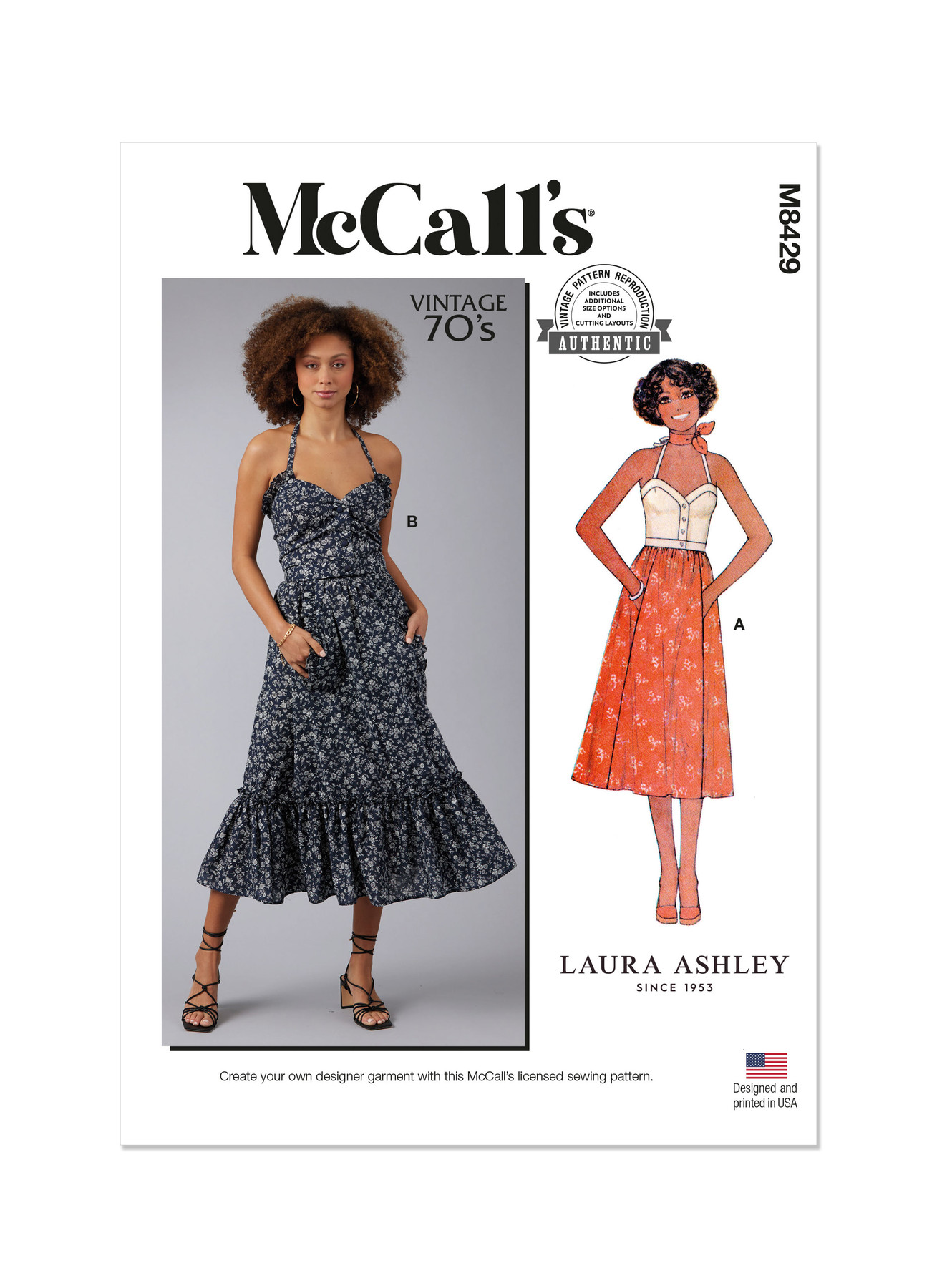 McCall's Sewing Pattern 1970s Misses' Top and Skirt by Laura Ashley (PDF) 1 McCall's Sewing Pattern 1970s Misses' Top and Skirt by Laura Ashley (PDF)