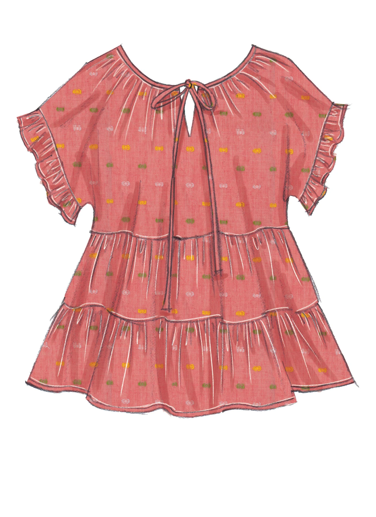 McCall's Sewing Pattern Misses' Split-Neck Tops with Sleeve and Hem Options (PDF) 5 McCall's Sewing Pattern Misses' Split-Neck Tops with Sleeve and Hem Options (PDF)