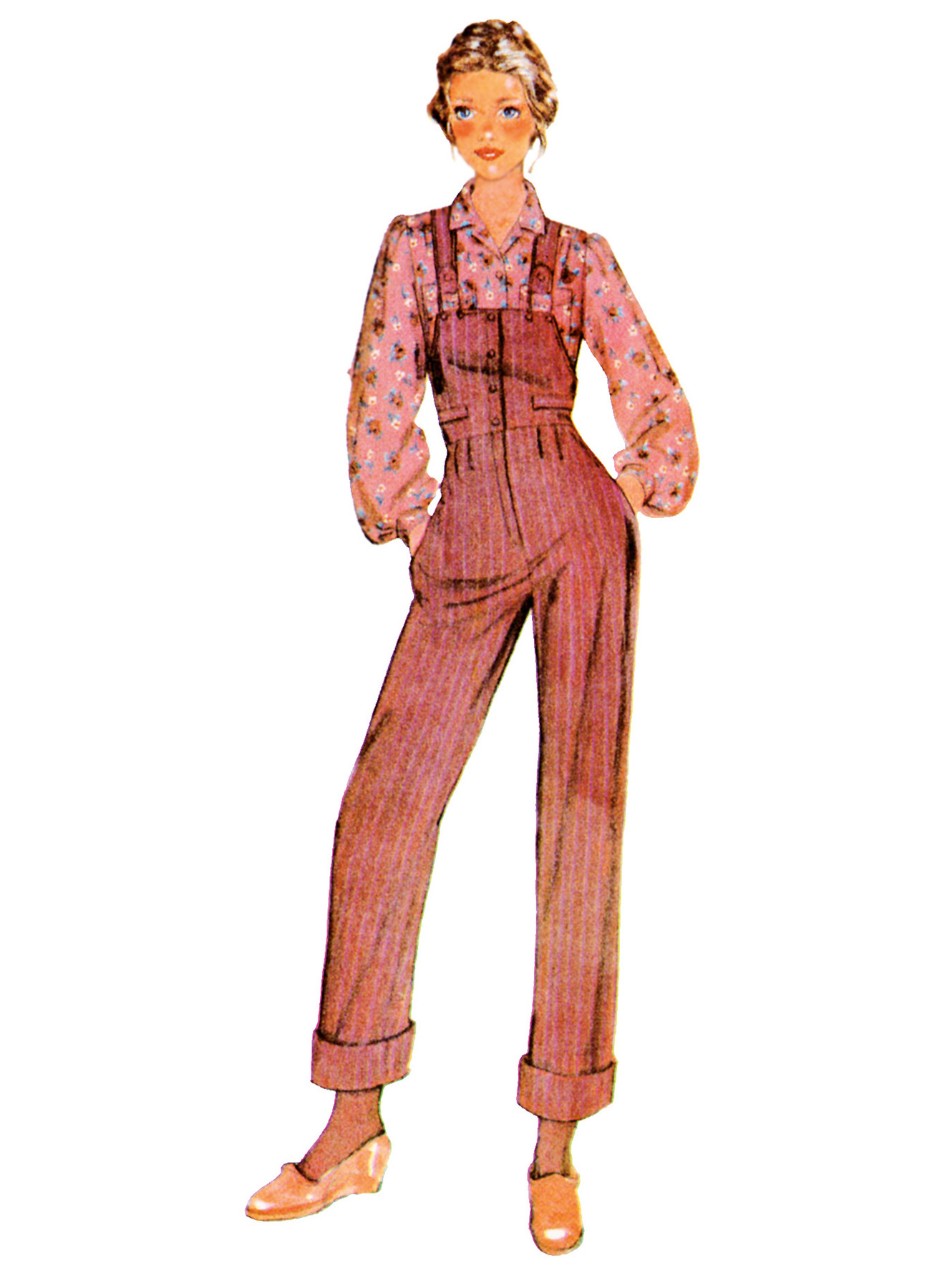McCall's Sewing Pattern 1970s Misses' Overalls, Pants and Blouse (PDF) 3 McCall's Sewing Pattern 1970s Misses' Overalls, Pants and Blouse (PDF)