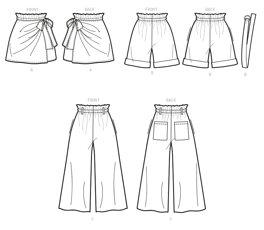 McCall's Sewing Pattern Misses' Shorts, Pants & Belt (PDF) 7 McCall's Sewing Pattern Misses' Shorts, Pants & Belt (PDF)