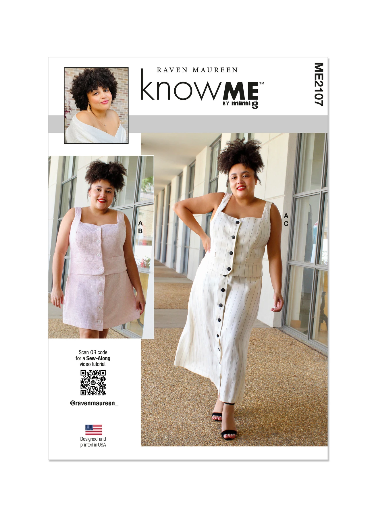 Know Me Sewing Pattern Misses' and Miss Petite Top and Skirt in Two Lengths by Raven Maureen (PDF) 1 Know Me Sewing Pattern Misses' and Miss Petite Top and Skirt in Two Lengths by Raven Maureen (PDF)