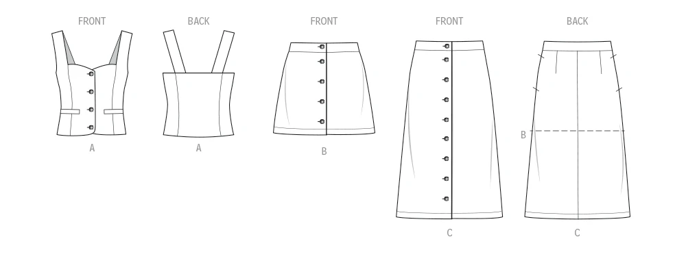 Know Me Sewing Pattern Misses' and Miss Petite Top and Skirt in Two Lengths by Raven Maureen (PDF) 7 Know Me Sewing Pattern Misses' and Miss Petite Top and Skirt in Two Lengths by Raven Maureen (PDF)