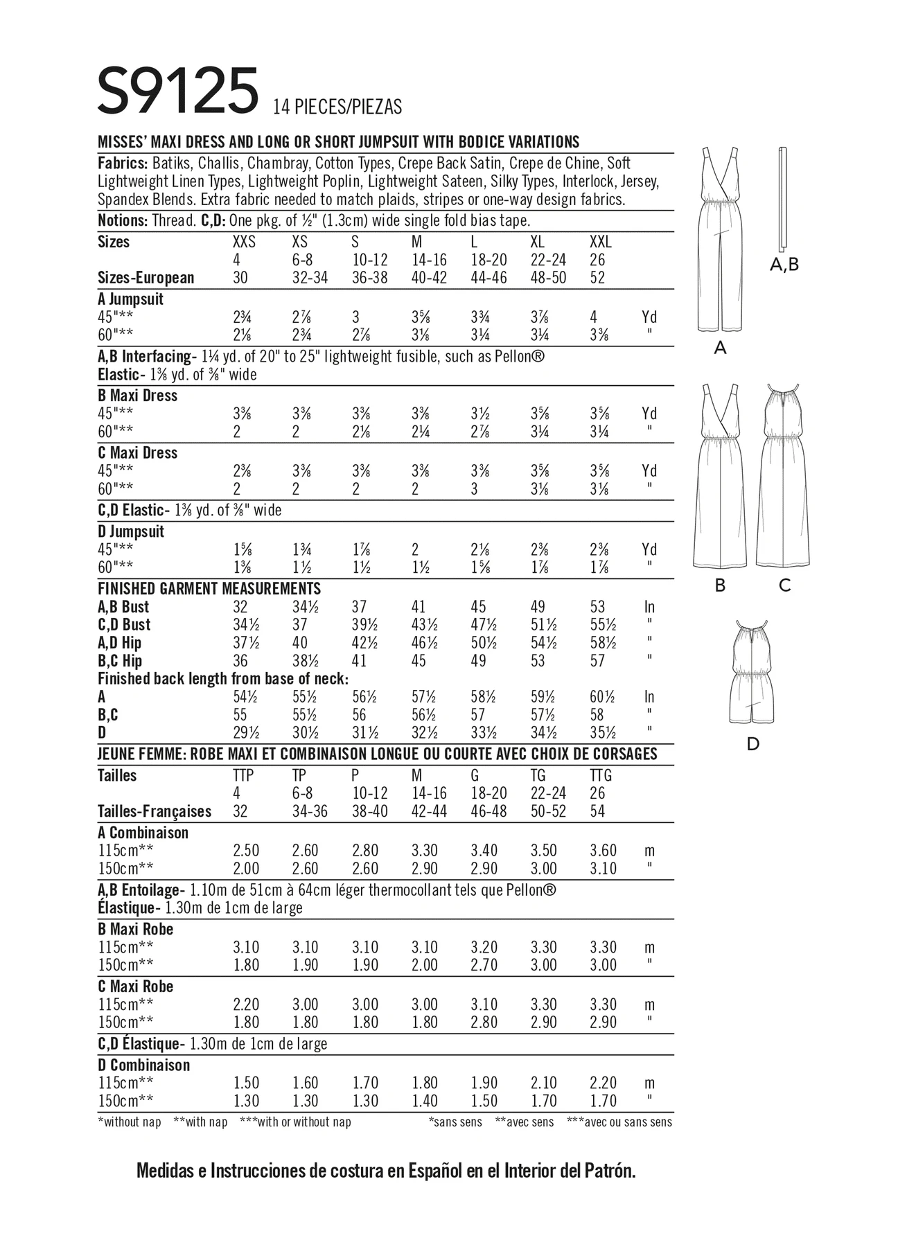 Simplicity Sewing Pattern Misses' Dresses & Jumpsuits 3 Simplicity Sewing Pattern Misses' Dresses & Jumpsuits