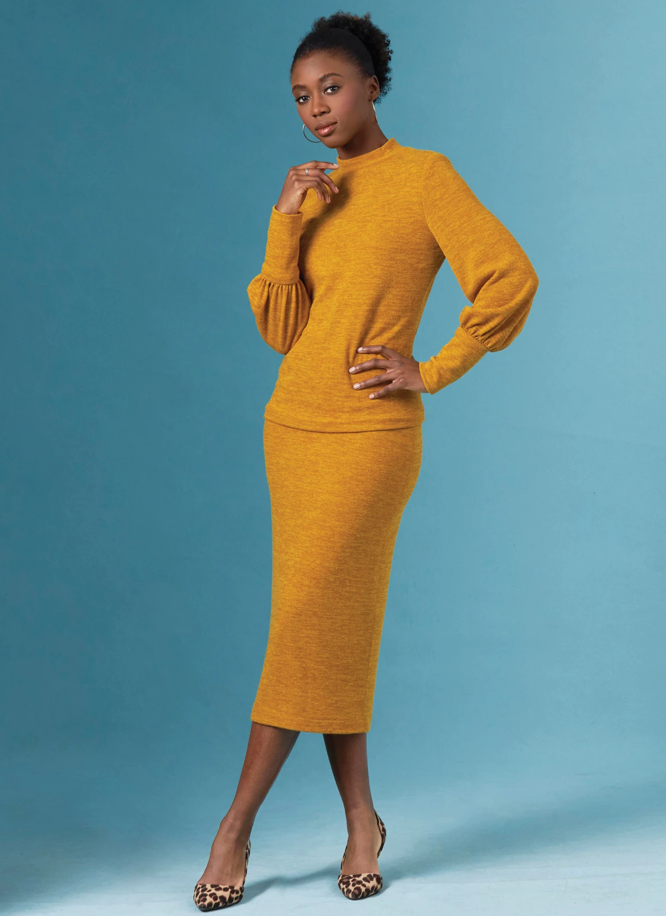 Simplicity Sewing Pattern Misses' Knit Two Piece Sweater Dress, Tops, Skirts 3 Simplicity Sewing Pattern Misses' Knit Two Piece Sweater Dress, Tops, Skirts