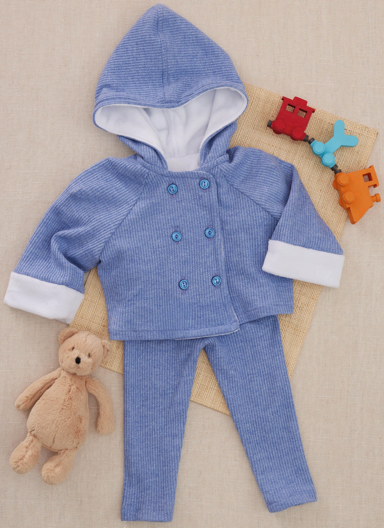 Butterick Sewing Pattern Babies Knit Coat with and without Hood and Leggings 2 Butterick Sewing Pattern Babies Knit Coat with and without Hood and Leggings