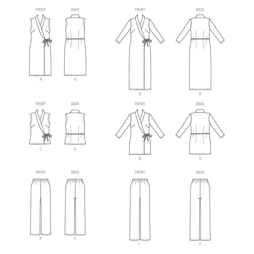 Butterick Sewing Pattern Misses' Lounge Set by Palmer/Pletsch 9 Butterick Sewing Pattern Misses' Lounge Set by Palmer/Pletsch
