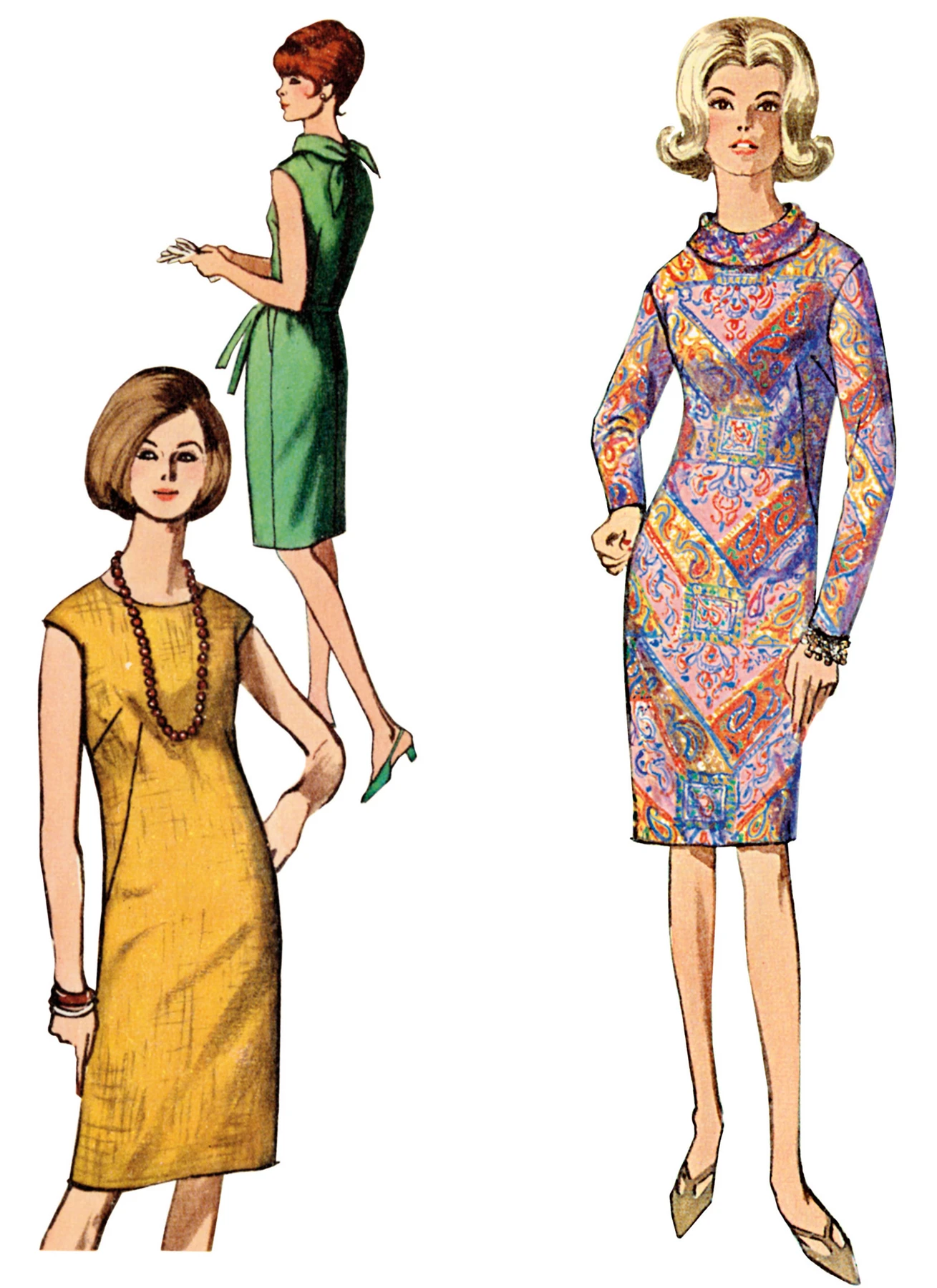 Simplicity Sewing Pattern 1960s Misses' Dress (PDF) 2 Simplicity Sewing Pattern 1960s Misses' Dress (PDF)