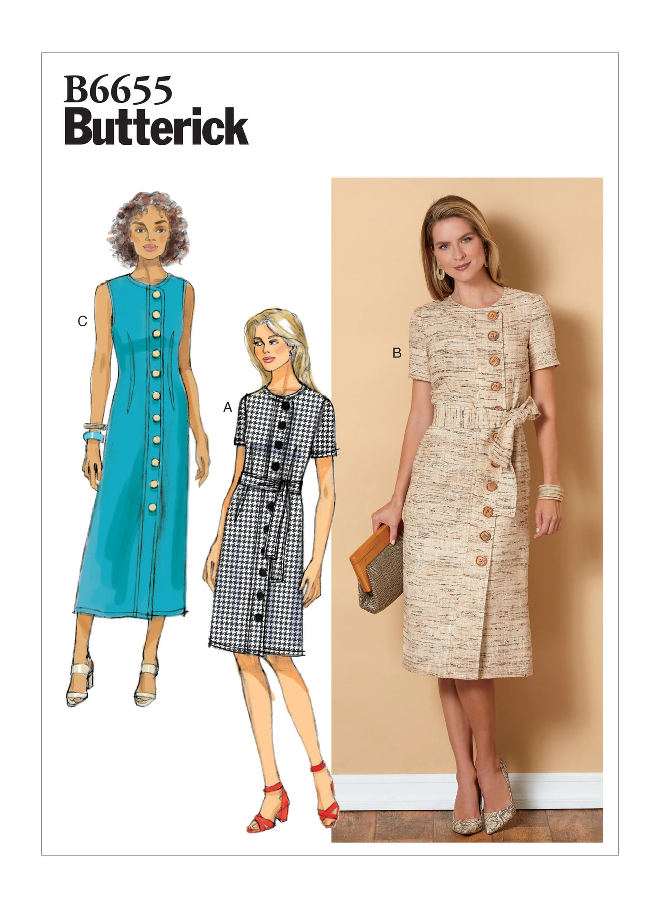 Butterick Sewing Pattern Misses'/Misses' Petite Dress and Sash (PDF) 1 Butterick Sewing Pattern Misses'/Misses' Petite Dress and Sash (PDF)
