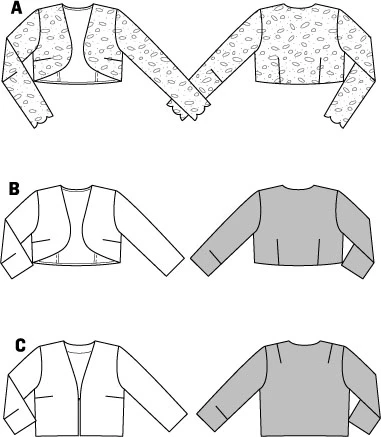 Burda Style Sewing Pattern Bolero 3 Burda Style Sewing Pattern Bolero