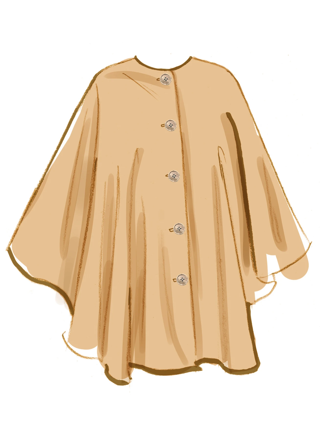 McCall's Sewing Pattern Misses' Cape in Two Lengths and Tie Belt 3 McCall's Sewing Pattern Misses' Cape in Two Lengths and Tie Belt