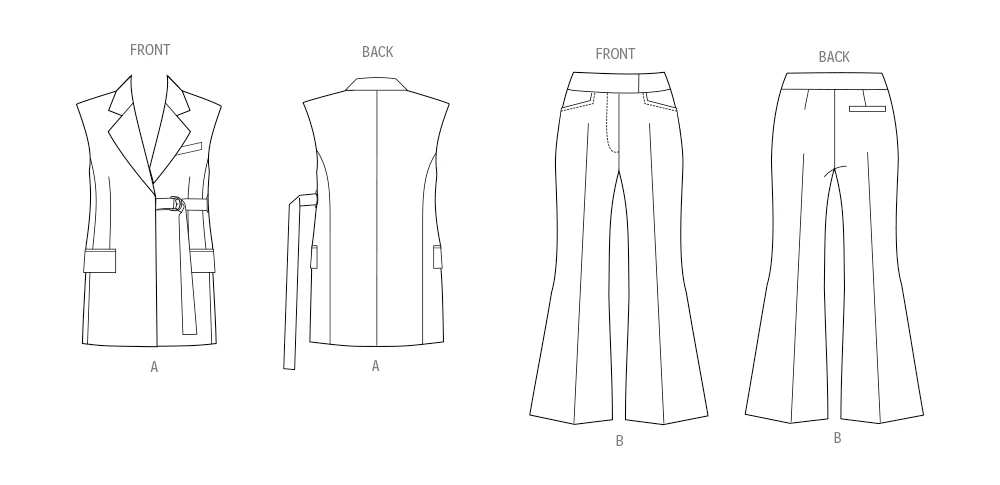 Vogue Patterns Misses' Vest and Pants 9 Vogue Patterns Misses' Vest and Pants
