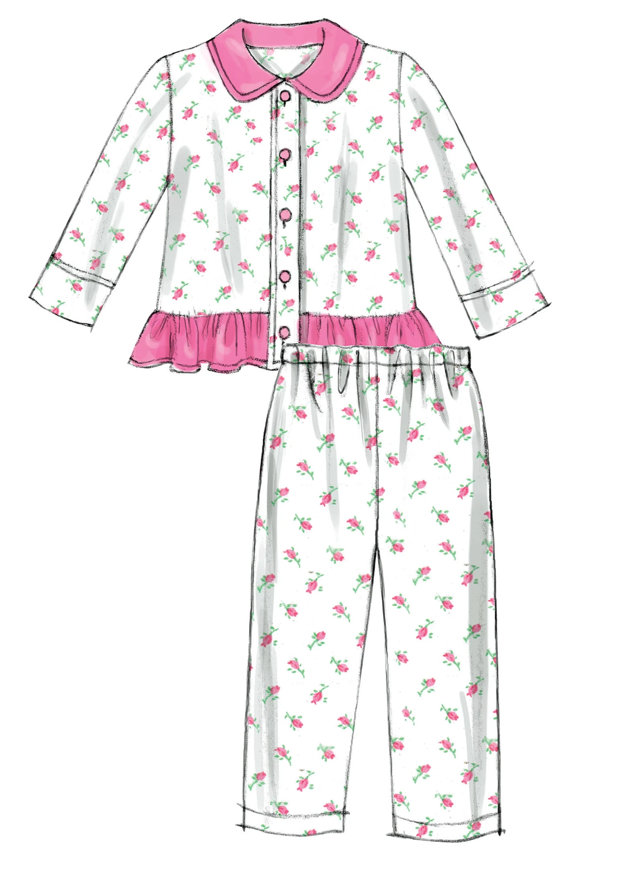 McCall's Sewing Pattern Toddlers'/Children's Button-Front Tops and Pants 6 McCall's Sewing Pattern Toddlers'/Children's Button-Front Tops and Pants