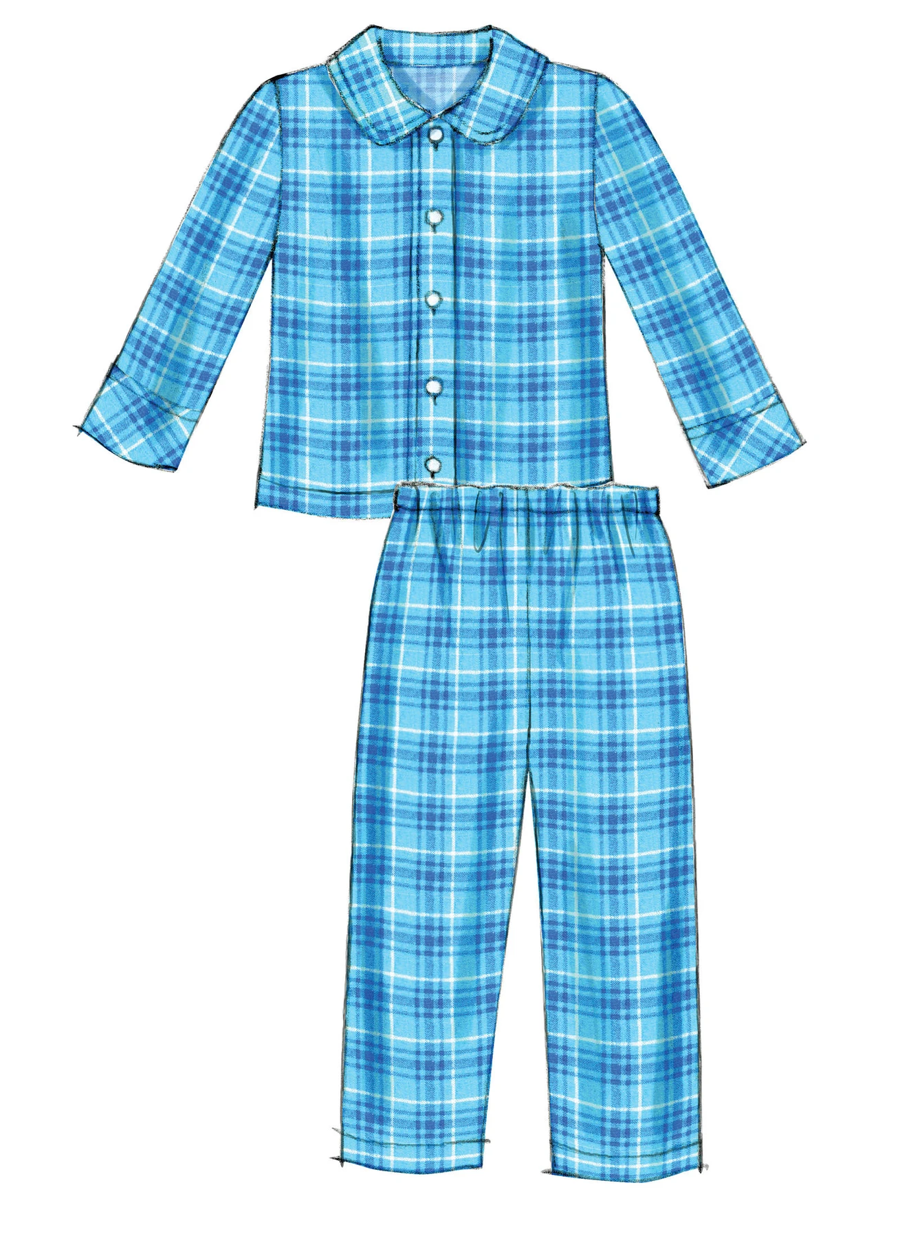 McCall's Sewing Pattern Toddlers'/Children's Button-Front Tops and Pants 8 McCall's Sewing Pattern Toddlers'/Children's Button-Front Tops and Pants