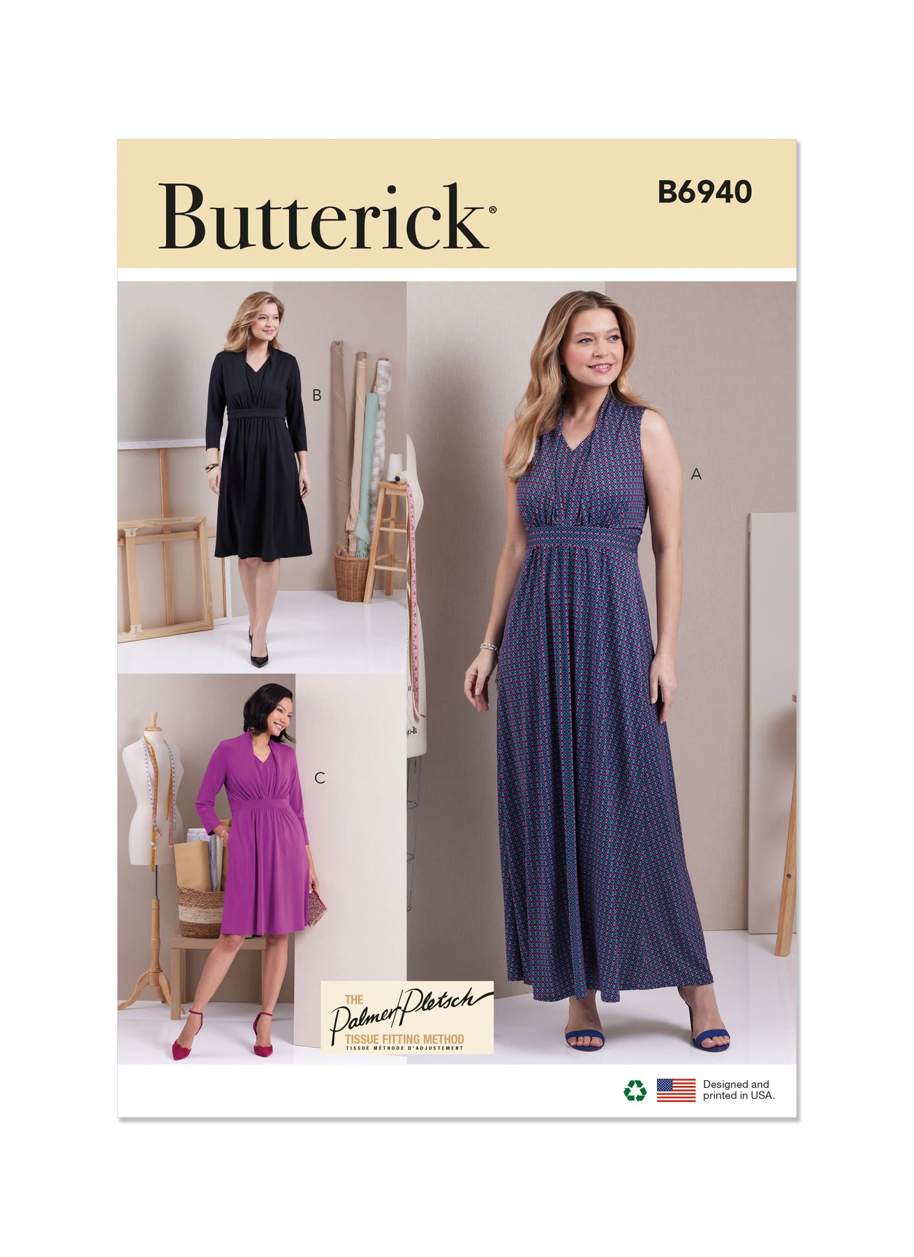 Butterick Sewing Pattern Misses' Knit Dresses by Palmer/Pletsch 1 Butterick Sewing Pattern Misses' Knit Dresses by Palmer/Pletsch