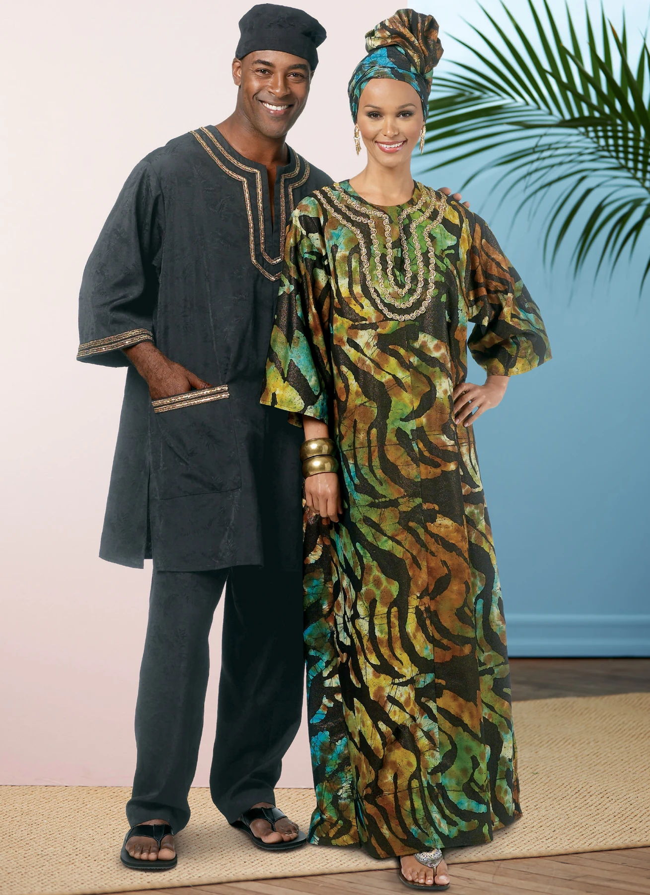 Butterick Sewing Pattern Misses'/Men's Tunic, Caftan, Pants, Hat and Head Wrap (PDF) 2 Butterick Sewing Pattern Misses'/Men's Tunic, Caftan, Pants, Hat and Head Wrap (PDF)
