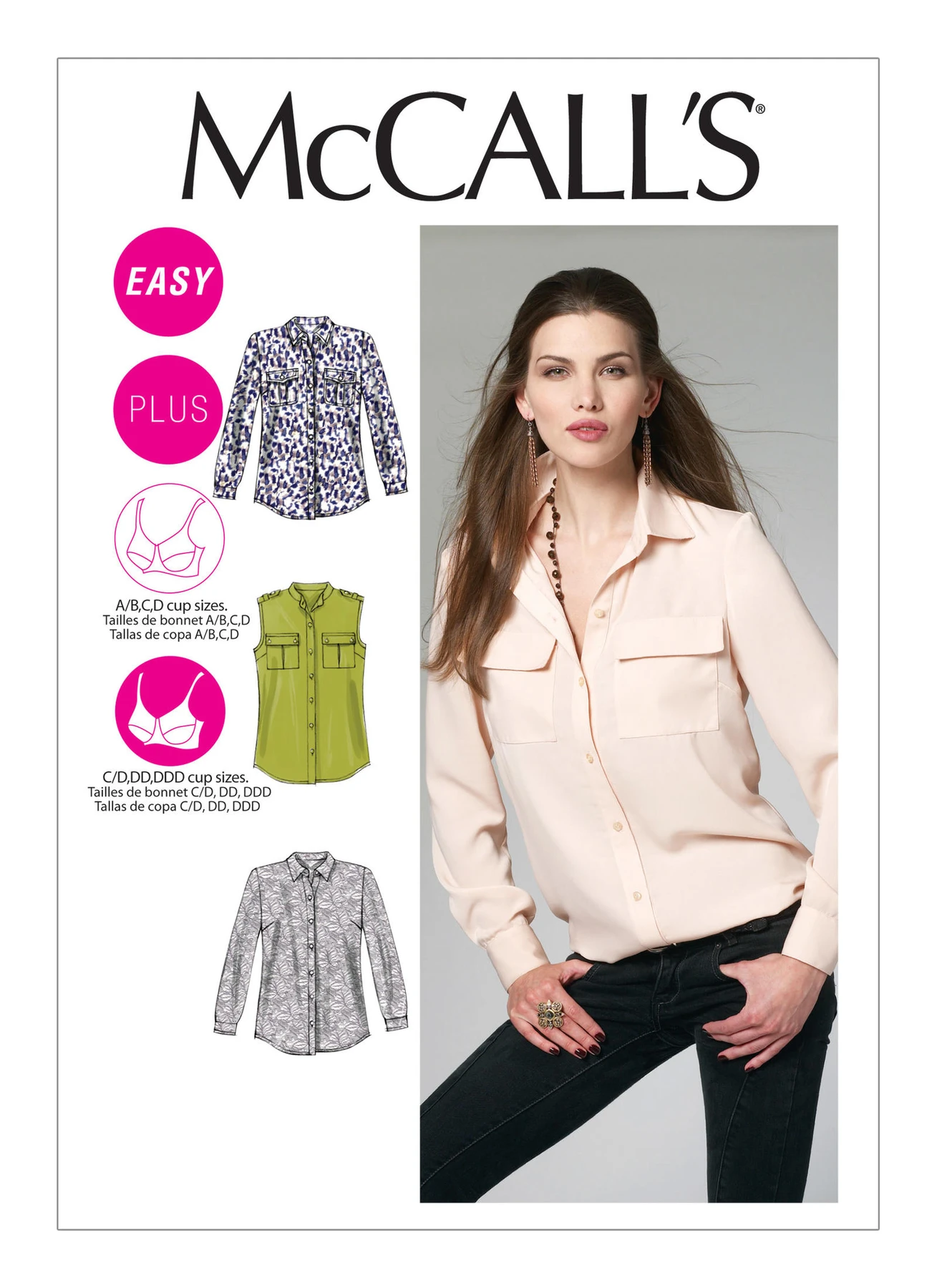 McCall's Sewing Pattern Misses'/Women's Button-Down Shirts (PDF) 1 McCall's Sewing Pattern Misses'/Women's Button-Down Shirts (PDF)