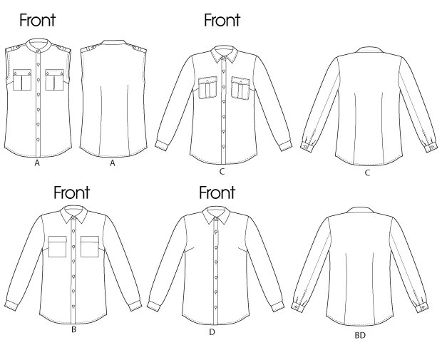 McCall's Sewing Pattern Misses'/Women's Button-Down Shirts (PDF) 9 McCall's Sewing Pattern Misses'/Women's Button-Down Shirts (PDF)