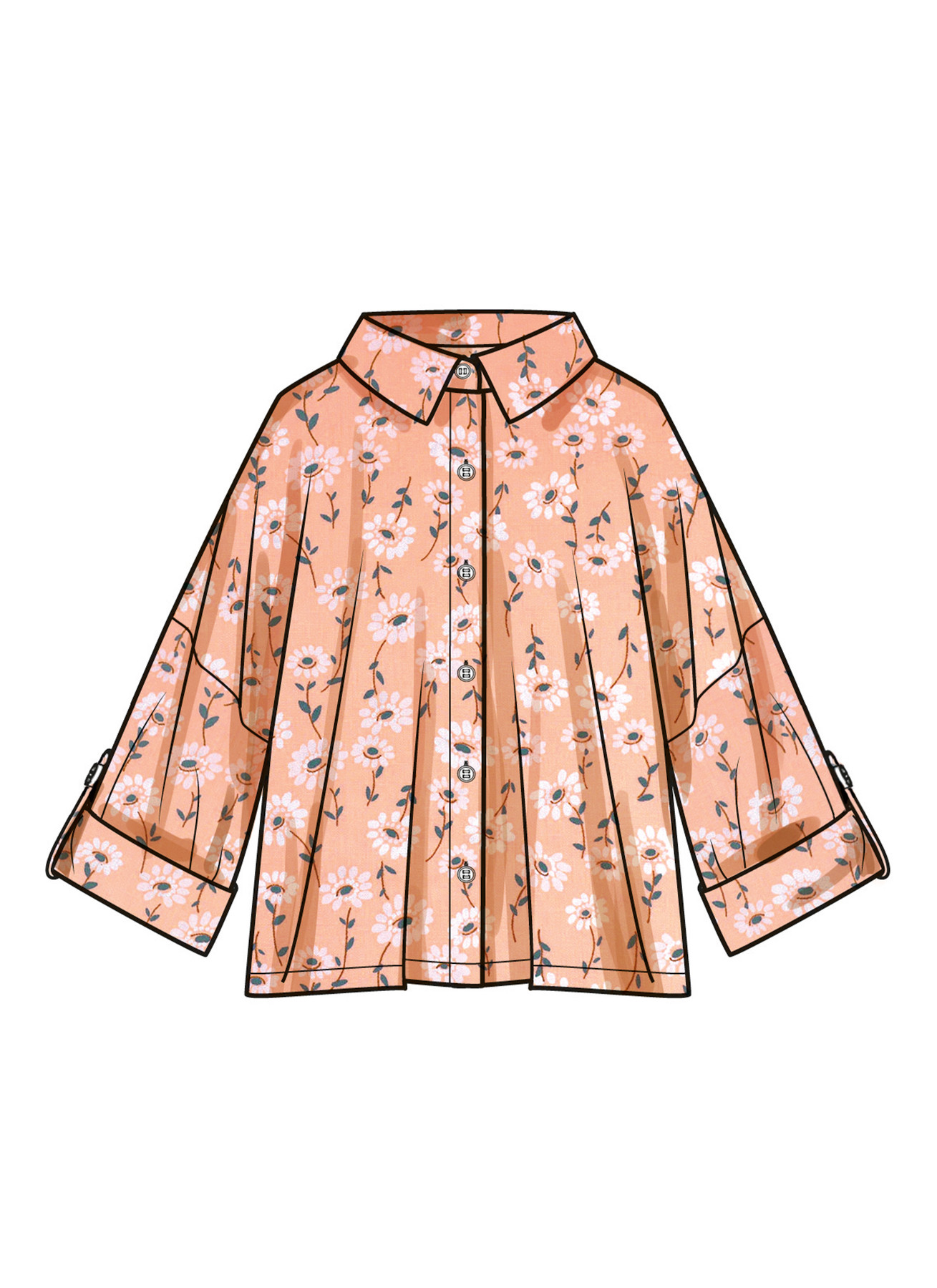 Simplicity Sewing Pattern Misses' Shirts 4 Simplicity Sewing Pattern Misses' Shirts