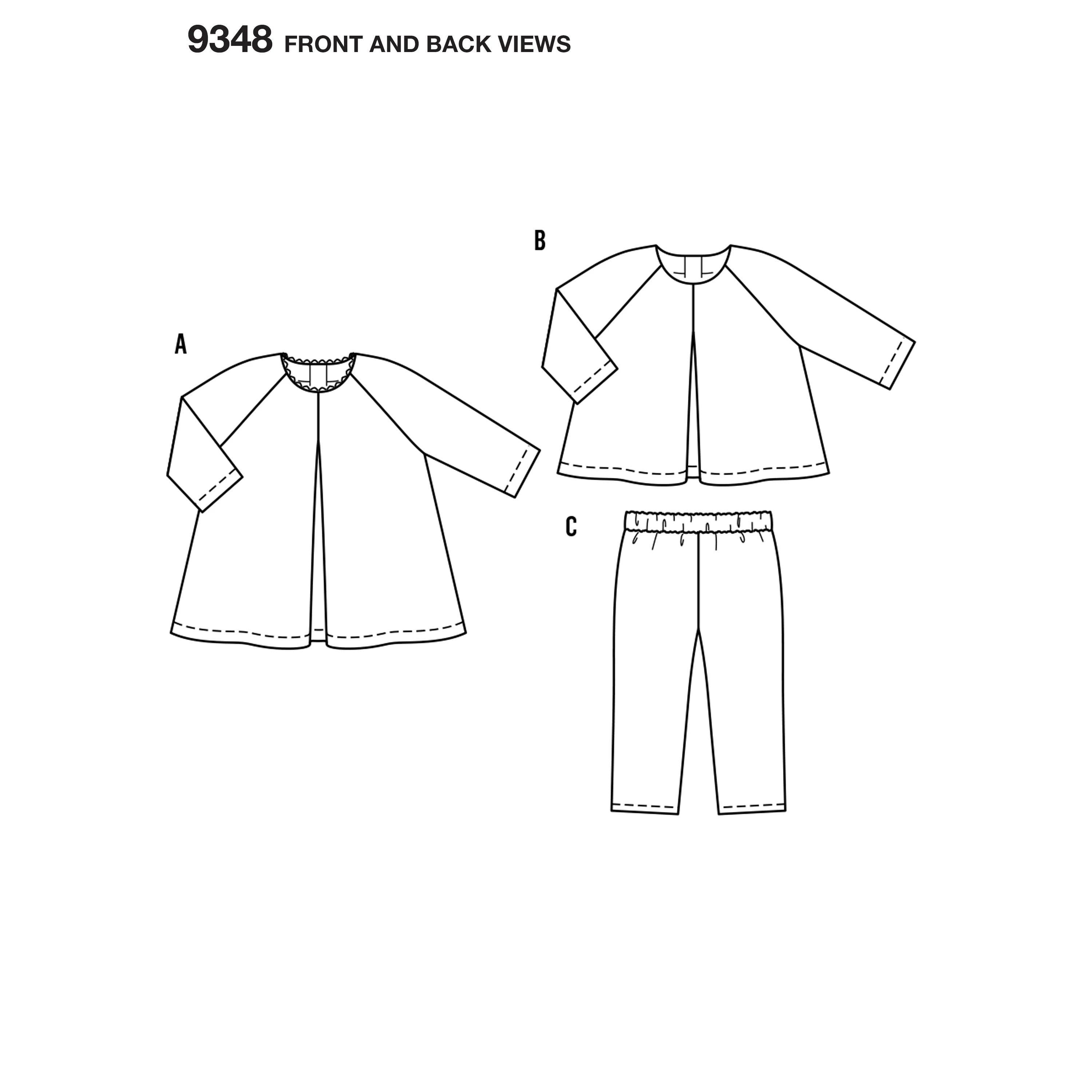 Burda Style Sewing Pattern Babies' Loose Dress 7 Burda Style Sewing Pattern Babies' Loose Dress