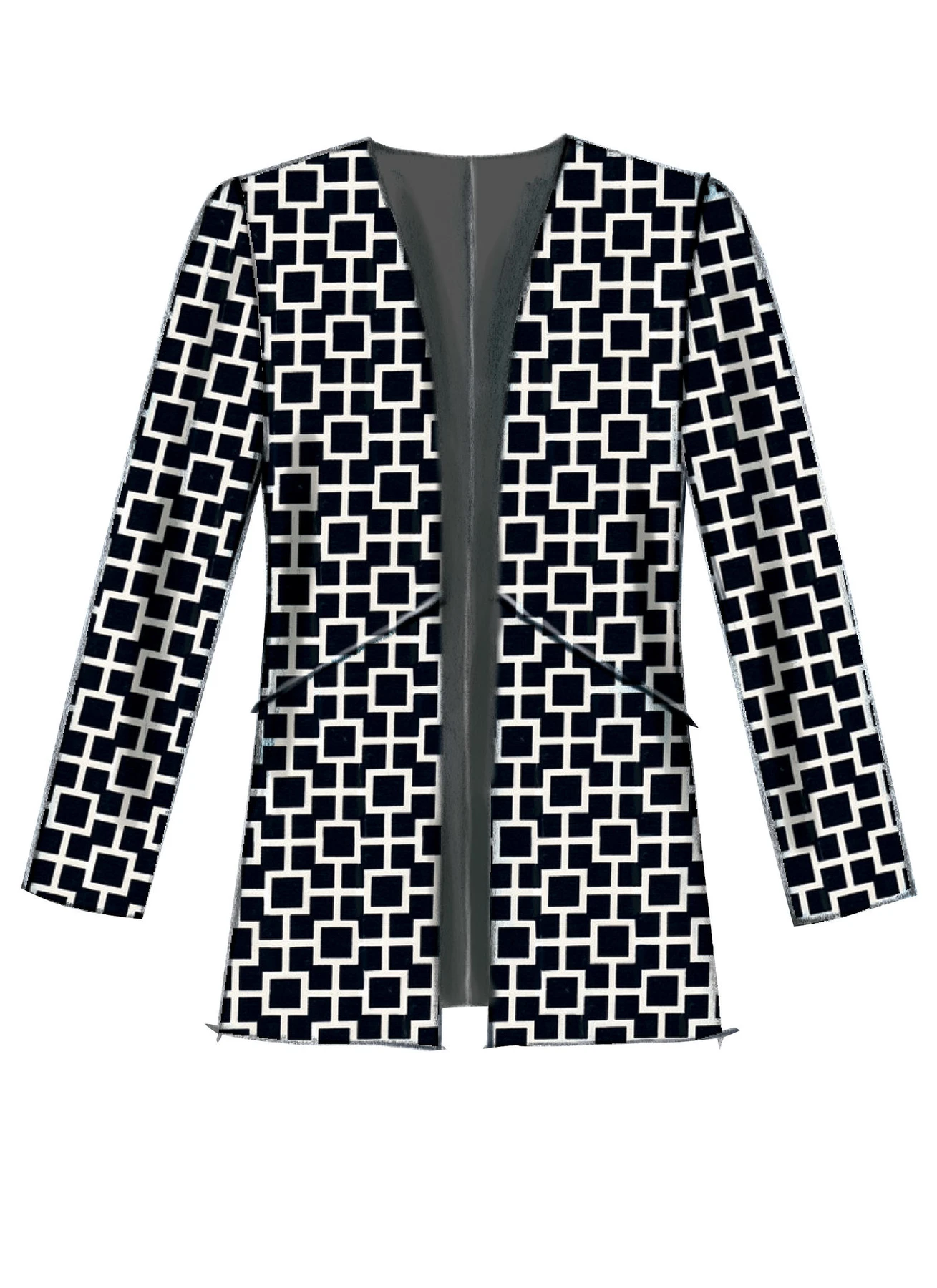 McCall's Sewing Pattern Misses' Open-Front Vest and Jackets (PDF) 5 McCall's Sewing Pattern Misses' Open-Front Vest and Jackets (PDF)