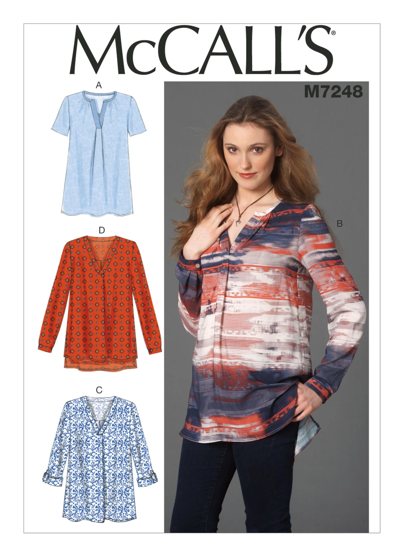 McCall's Sewing Pattern Misses' Pullover Tops (PDF) 1 McCall's Sewing Pattern Misses' Pullover Tops (PDF)