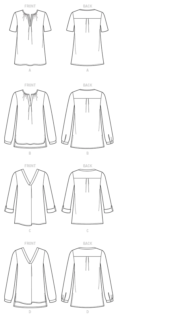 McCall's Sewing Pattern Misses' Pullover Tops (PDF) 9 McCall's Sewing Pattern Misses' Pullover Tops (PDF)