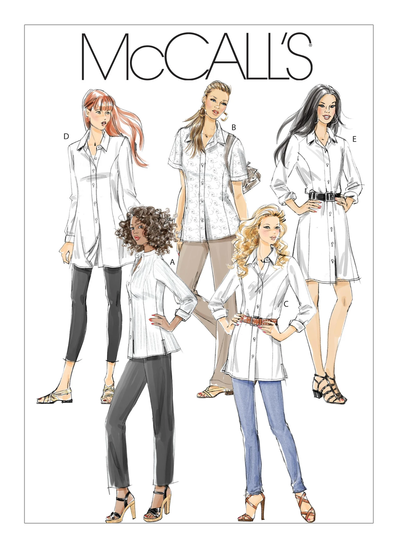 McCall's Sewing Pattern Misses'/Miss Petite/Women's/Women's Petite Shirts, Tunics and Shirtdress (PDF) 1 McCall's Sewing Pattern Misses'/Miss Petite/Women's/Women's Petite Shirts, Tunics and Shirtdress (PDF)