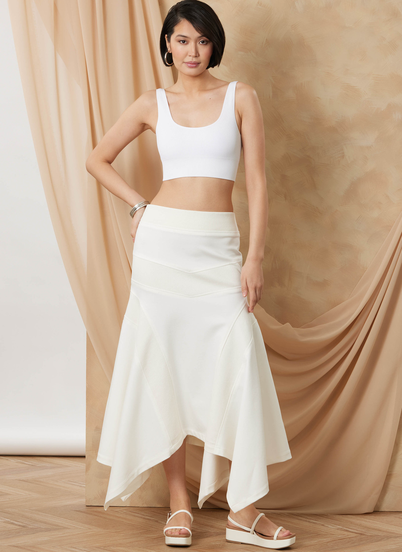 Vogue Patterns Misses' Ponte Knit Midi Skirt 2 Vogue Patterns Misses' Ponte Knit Midi Skirt