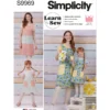 Simplicity Sewing Pattern Children's and Misses' Reversible Aprons