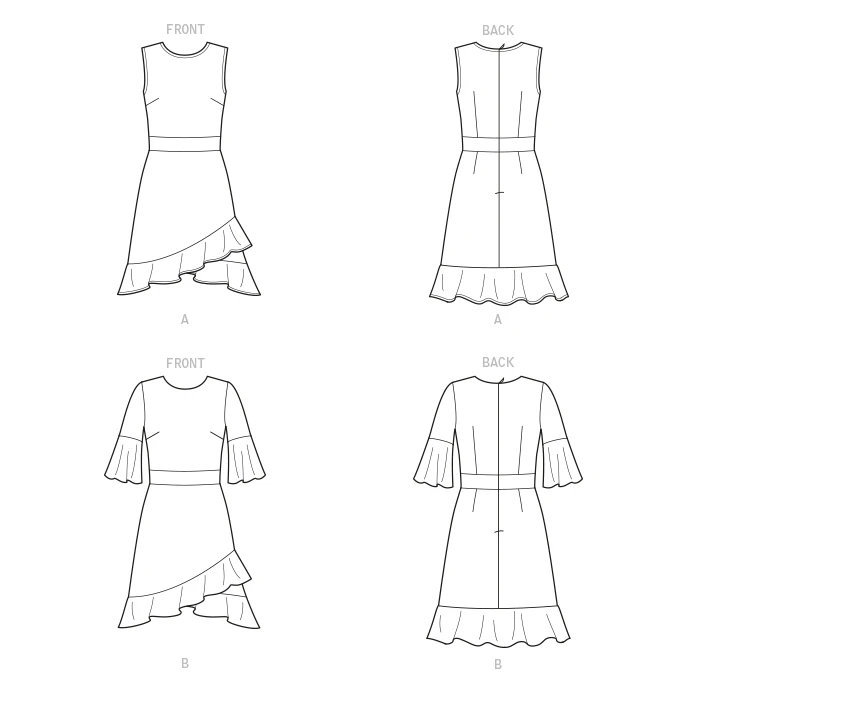 Butterick Sewing Pattern Misses' Dresses (PDF) 8 Butterick Sewing Pattern Misses' Dresses (PDF)